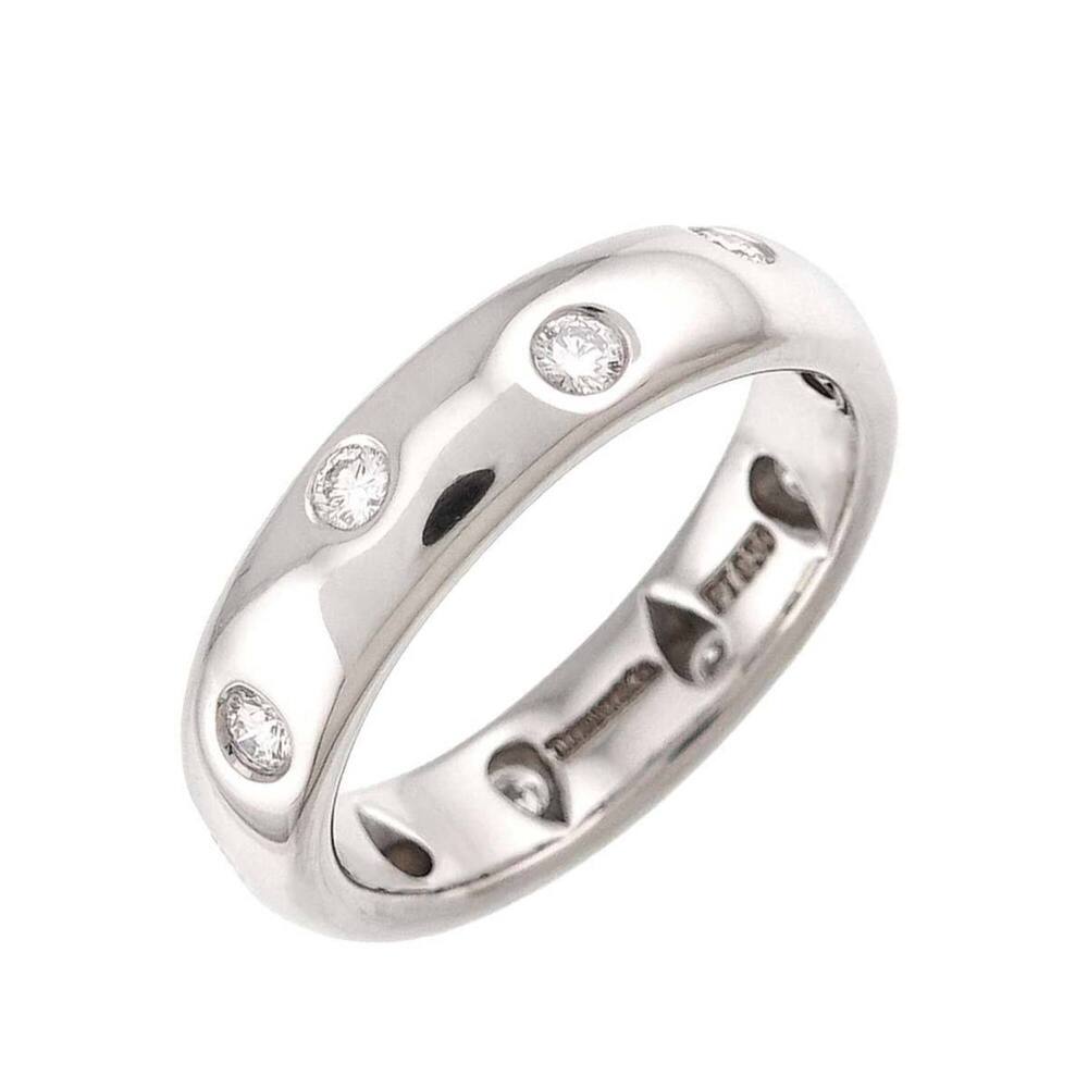 TIFFANY & CO. Silver Diamond Ring